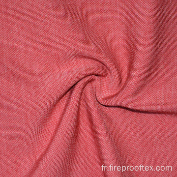 Coton ignifuge en coton en acrylique Tissu de sous-vêtements en tricot rose